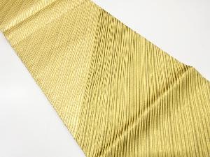 斜め縞模様織り出し　振袖用　リバーシブル　袋帯